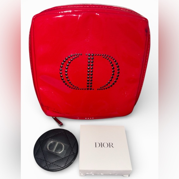 Dior Bundle: Pocket Mirror NWT and Cosmetic bag GUC - Picture 2 of 13